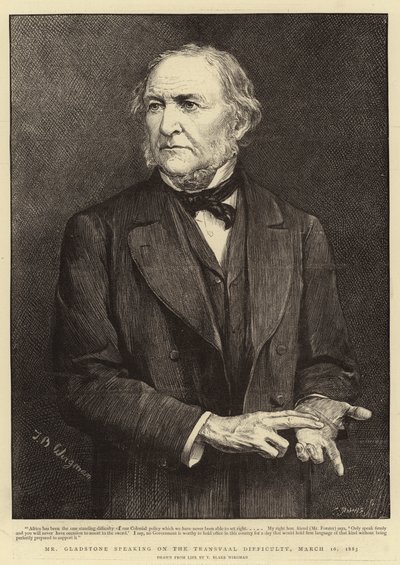 Mr. Gladstone spricht über die Transvaal-Frage, 16. März 1883 von Theodore Blake Wirgman